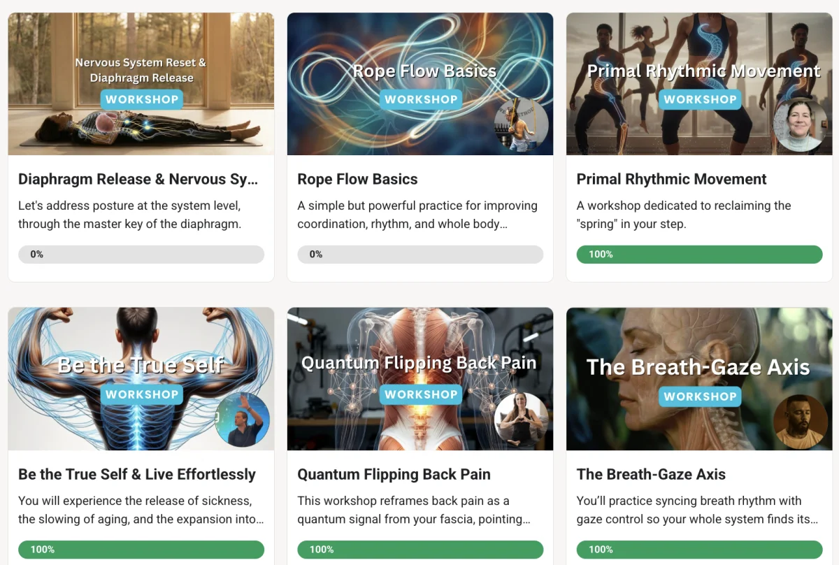 More guest workshops inside the Posture Dojo library